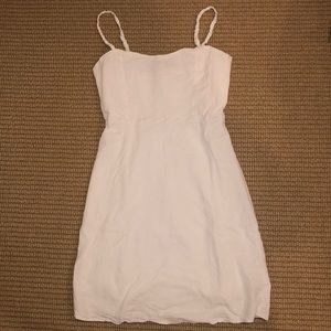 white mini dress